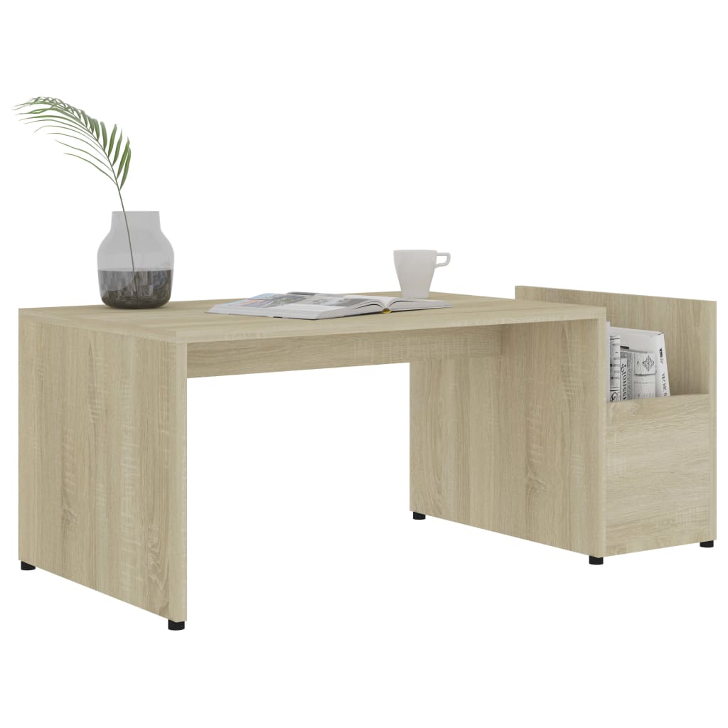 

vidaXL Salontafel 90x45x35 cm spaanplaat sonoma eikenkleurig