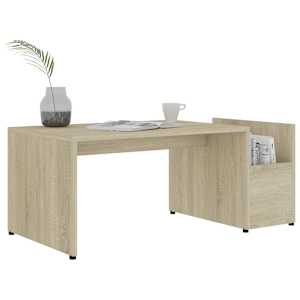 Konferenční stolek dub sonoma 90 x 45 x 35 cm kompozitní dřevo - obrázek 3
