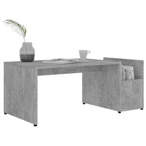 Konferenční stolek betonově šedý 90x45x35 cm kompozitní dřevo - obrázek 3