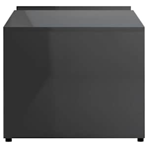 Konferenční stolek šedý s vysokým leskem 90x45x35 cm kompozit - obrázek 5