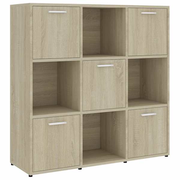 vidaXL raamaturiiul Sonoma tamm 90 x 30 x 90 cm tehispuit