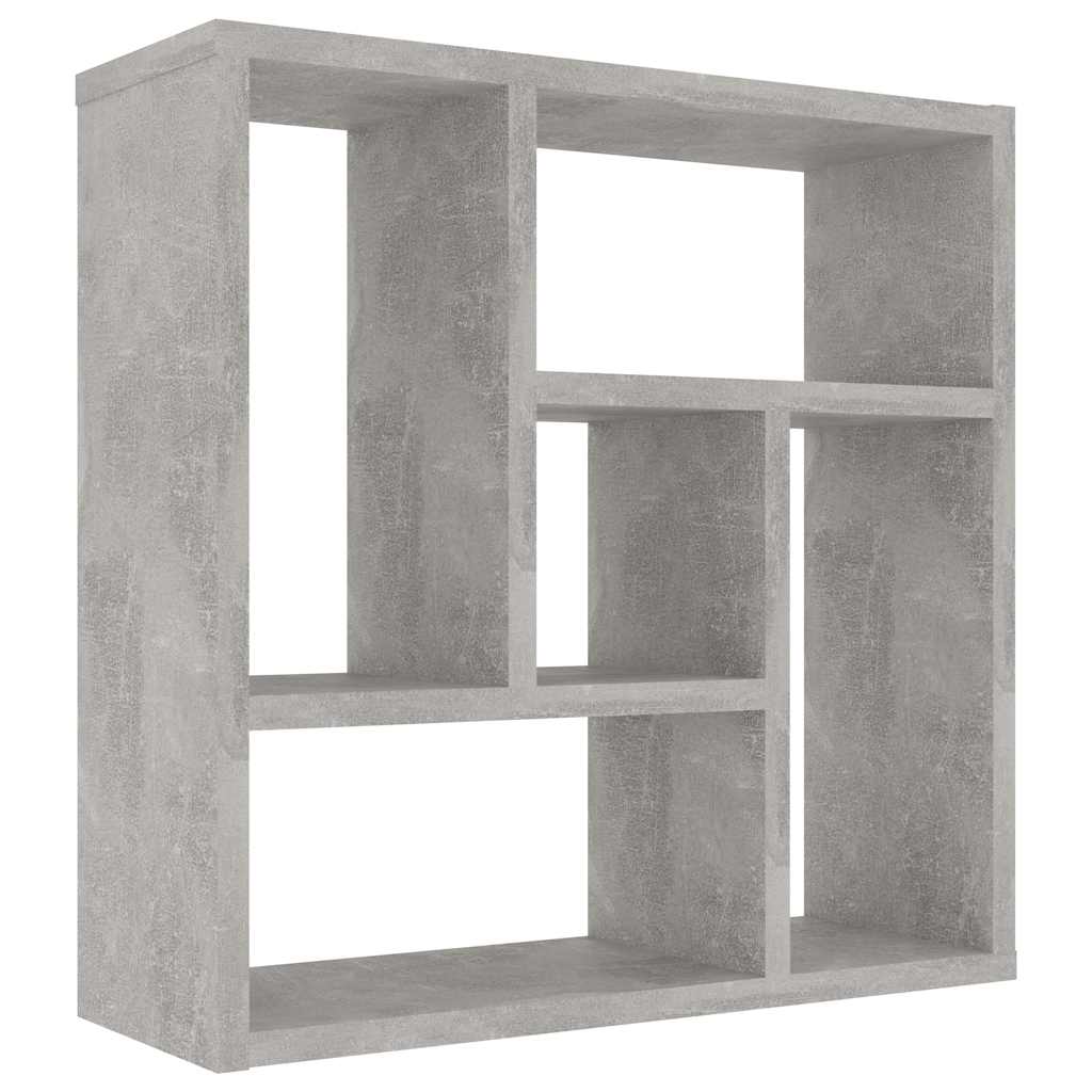 vidaXL Nástěnná police betonově šedá 45x16x45 cm kompozitní dřevo