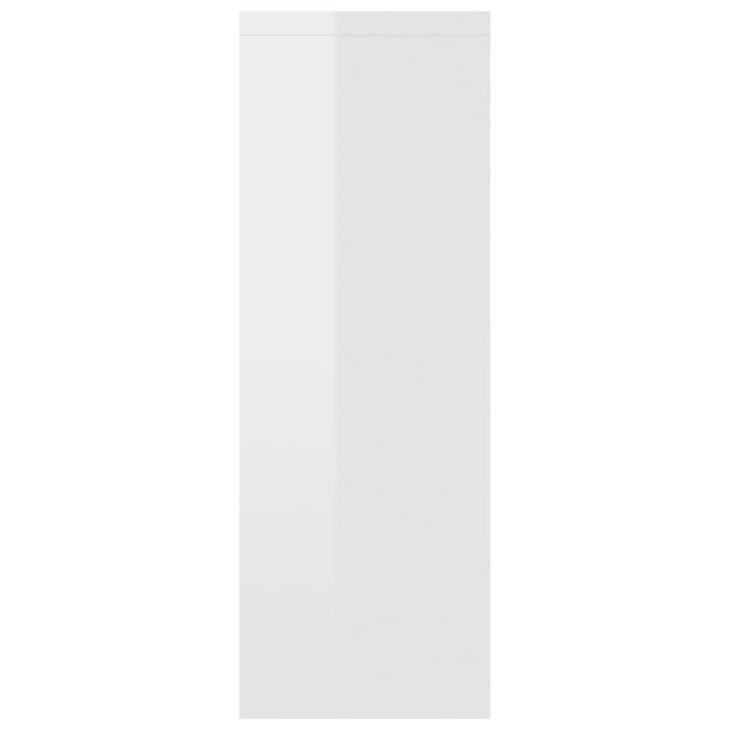 Wandregal Hochglanz-Weiß 45,1 x 16 x 45,1 cm Spanplatte