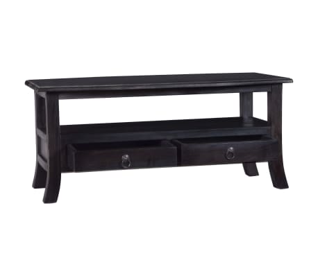 vidaXL Kavos staliukas, kavos, 90x50x40cm, raudonmedžio masyvas