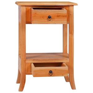 vidaXL Konsolinis staliukas, 50x30x75cm, raudonmedžio medienos masyvas