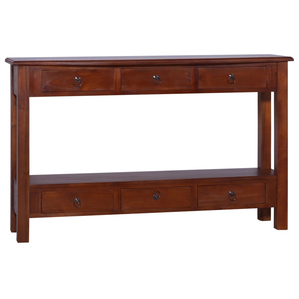 

vidaXL Console Table Classical Brown 47.2"x11.8"x29.5" Solid Mahogany Wood