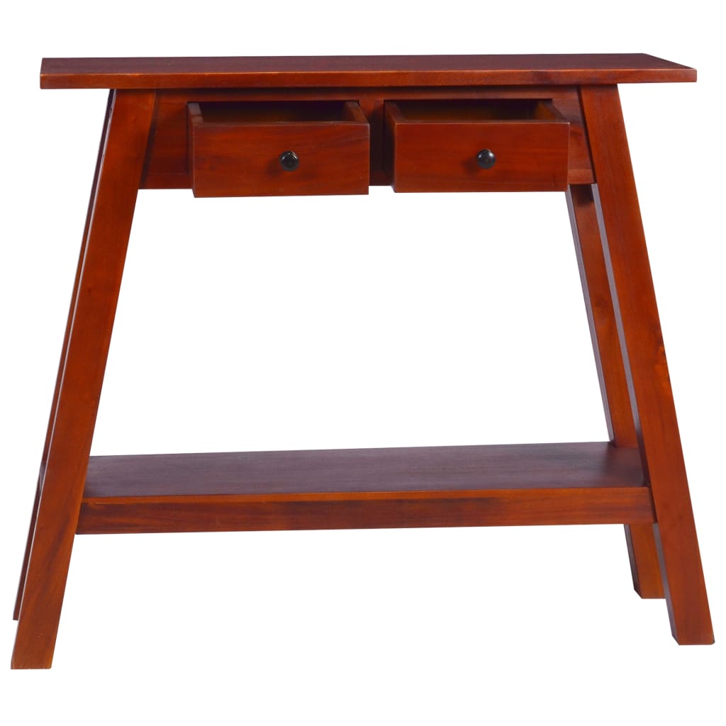 

vidaXL Wandtafel 90x30x75 cm massief mahoniehout klassiek bruin