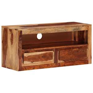 TV stolek 88 x 30 x 40 cm masivní dřevo - obrázek 10