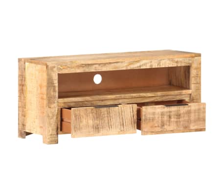 vidaXL TV spintelė, 90x30x40cm, neapdorotos mango medienos masyvas