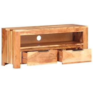 TV stolek 90 x 30 x 40 cm masivní akáciové dřevo - obrázek 2