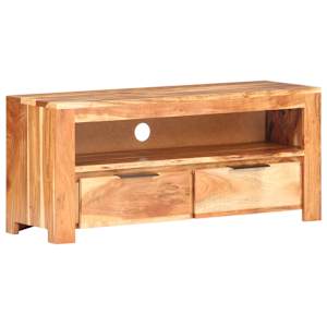 TV stolek 90 x 30 x 40 cm masivní akáciové dřevo - obrázek 11