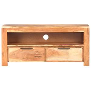 TV stolek 90 x 30 x 40 cm masivní akáciové dřevo - obrázek 3