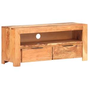 TV stolek 90 x 30 x 40 cm masivní akáciové dřevo - obrázek 8
