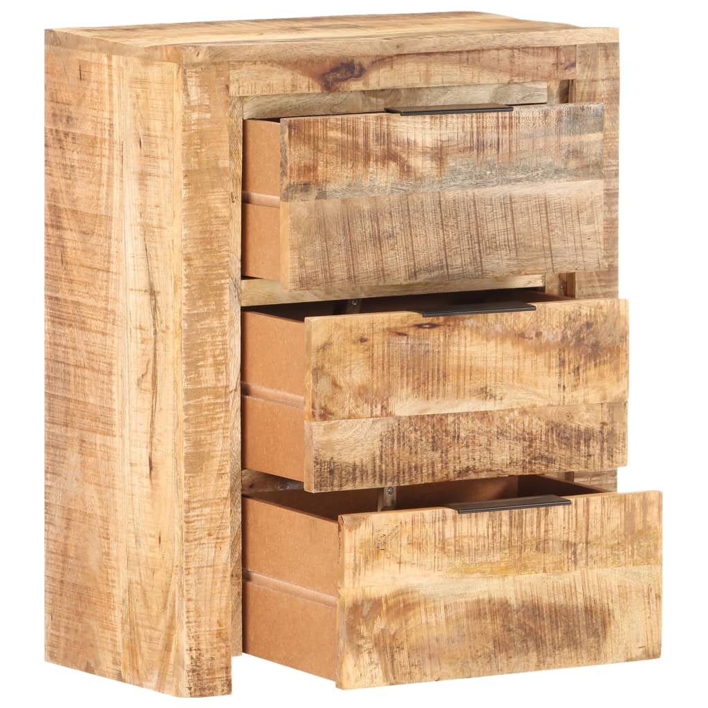 Komoda 59x33x75 cm surové mangovníkové drevo