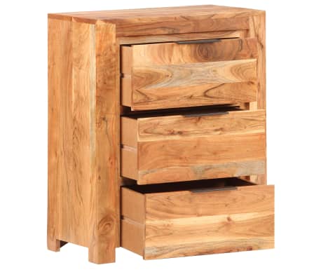 vidaXL Sideboard 59x33x75 cm Akazie Massivholz