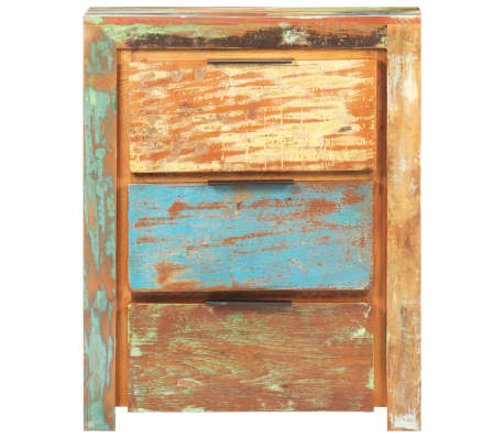 vidaXL Sideboard 59x33x75 cm Altholz Massiv