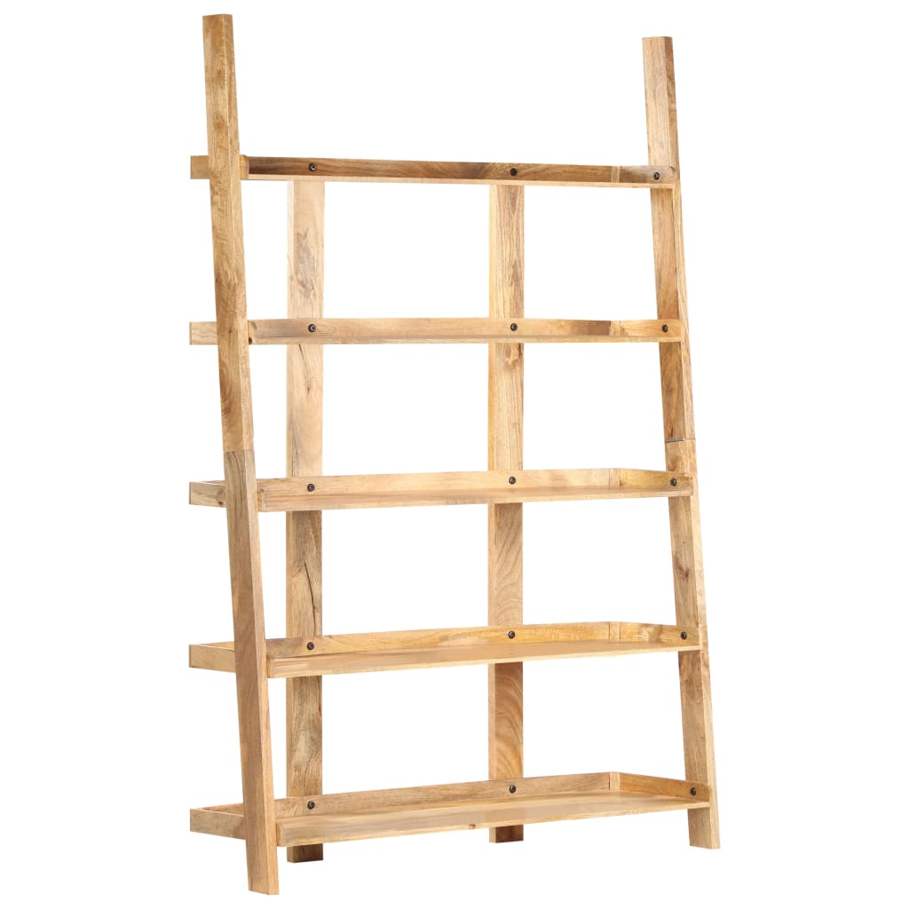 Bibliotecă cu 5 rafturi, 120 x 37 x 180 cm, lemn masiv mango