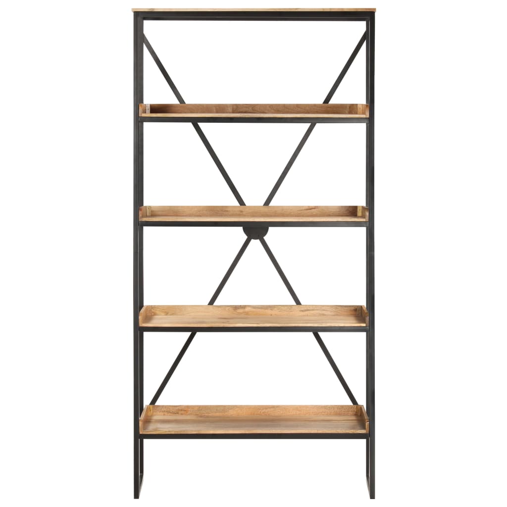 

vidaXL Boekenkast met 5 schappen 90x39x180 cm massief mangohout