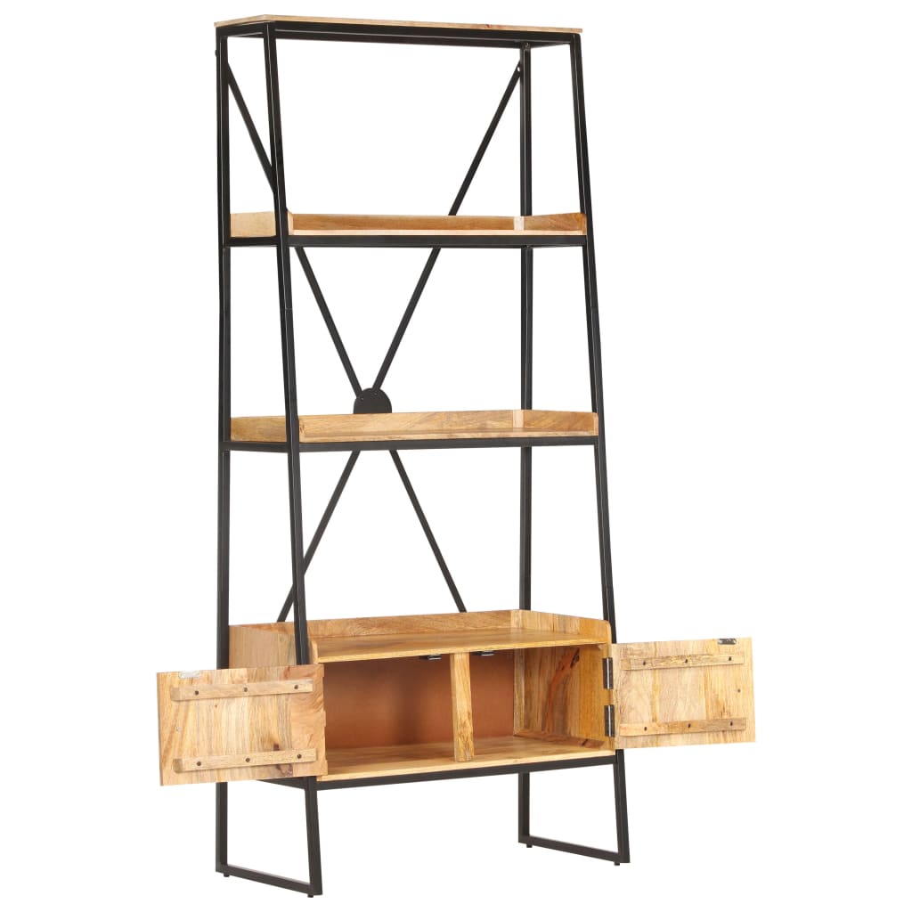 

vidaXL Boekenkast met 4 schappen 80x39x180 cm massief mangohout