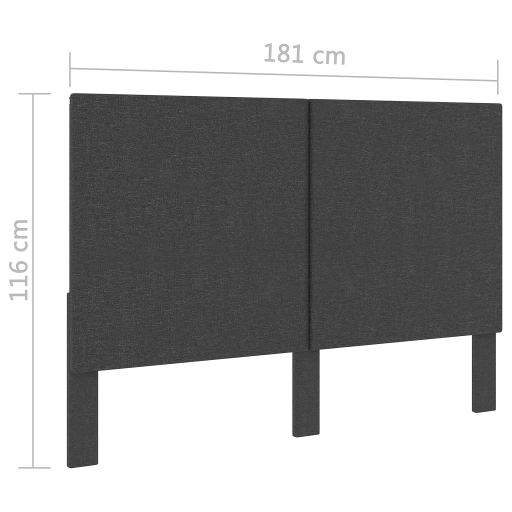 Postel boxspring tmavě šedá textil 180 x 200 cm - obrázek 20