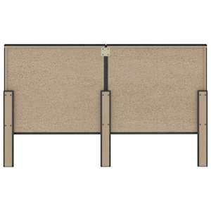 Postel boxspring tmavě šedá textil 160 x 200 cm - obrázek 16