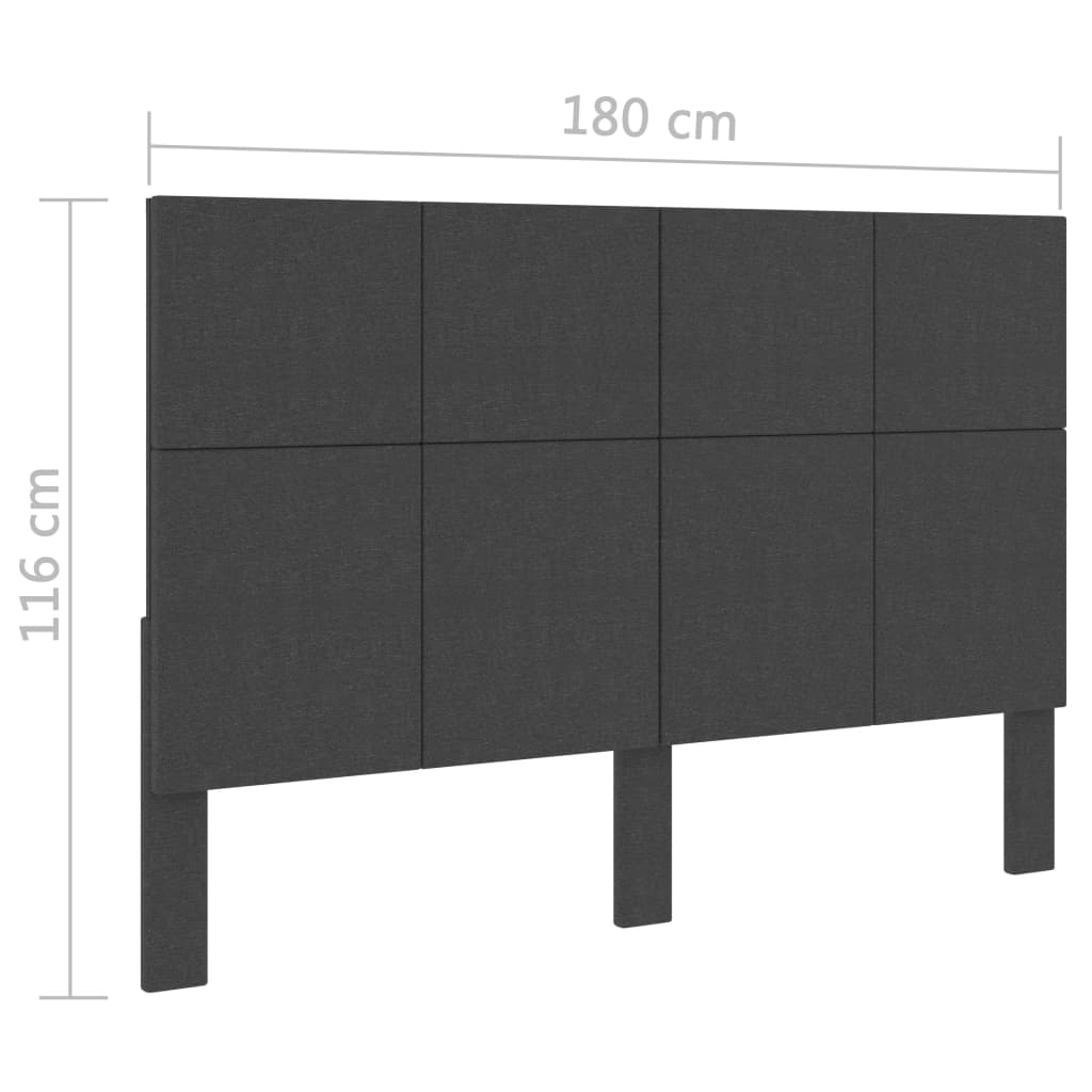 Postel boxspring tmavě šedá textil 180 x 200 cm - obrázek 20