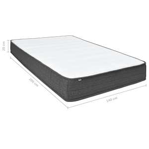 Postel boxspring tmavě šedá textil 180 x 200 cm - obrázek 18