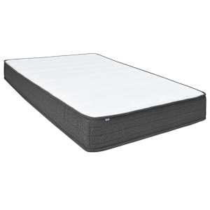 Postel boxspring tmavě šedá textil 180 x 200 cm - obrázek 7