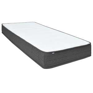 Postel boxspring tmavě šedá textil 200 x 200 cm - obrázek 7