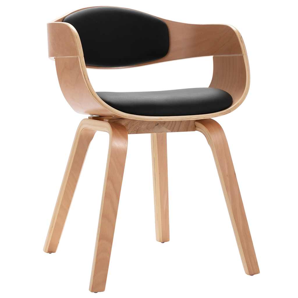 

vidaXL Eetkamerstoelen 6 st gebogen hout en kunstleer