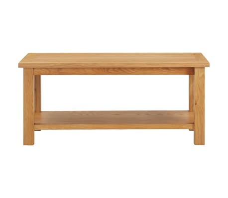 vidaXL Журнальний столик 110x55x40 см Масив дуба