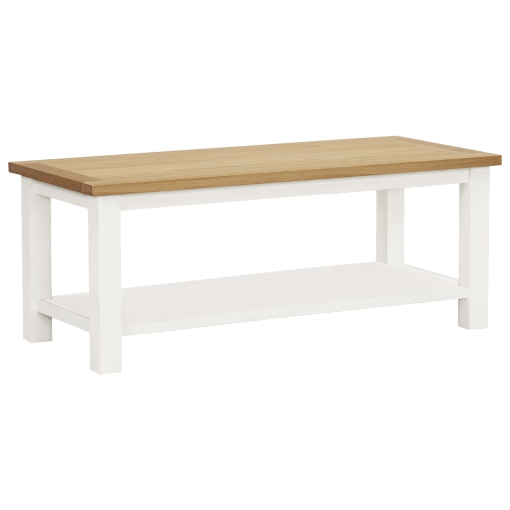 Image of vidaXL Coffee Table 110x55x40 cm Solid Oak Wood