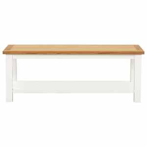 vidaXL Table basse 110x55x40 cm Bois de ch&ecirc;ne massif