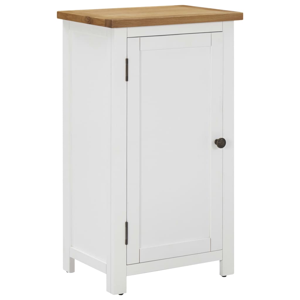 Image of vidaXL Cupboard 45x32x85 cm Solid Oak Wood