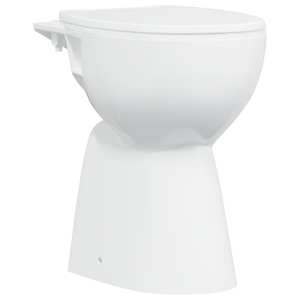 vidaXL &Auml;&auml;risteta WC-pott, 7 cm lisak&otilde;rgus, pehme sulgumine, valge keraamika