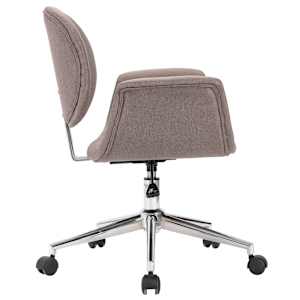 Otočná kancelářská židle taupe textil - obrázek 4