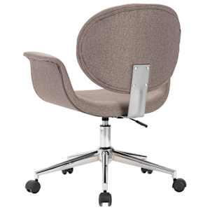 Otočná kancelářská židle taupe textil - obrázek 5
