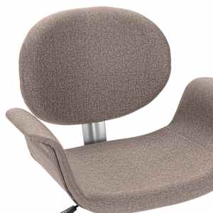 Otočná kancelářská židle taupe textil - obrázek 7