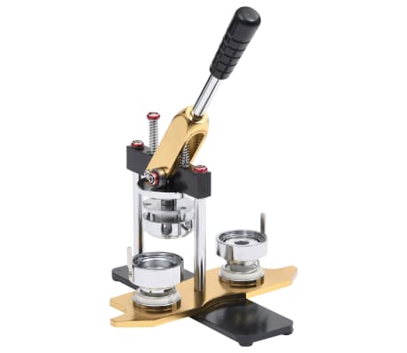 vidaXL Buttonmaschine mit Kreisschneider Drehstanze 25 mm