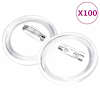 vidaXL m&auml;rkide komplekt, 100 tk, akr&uuml;&uuml;l, 44 mm