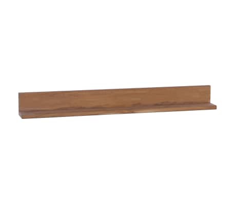 vidaXL Vegghyller 2 stk 90x10x10 cm heltre teak