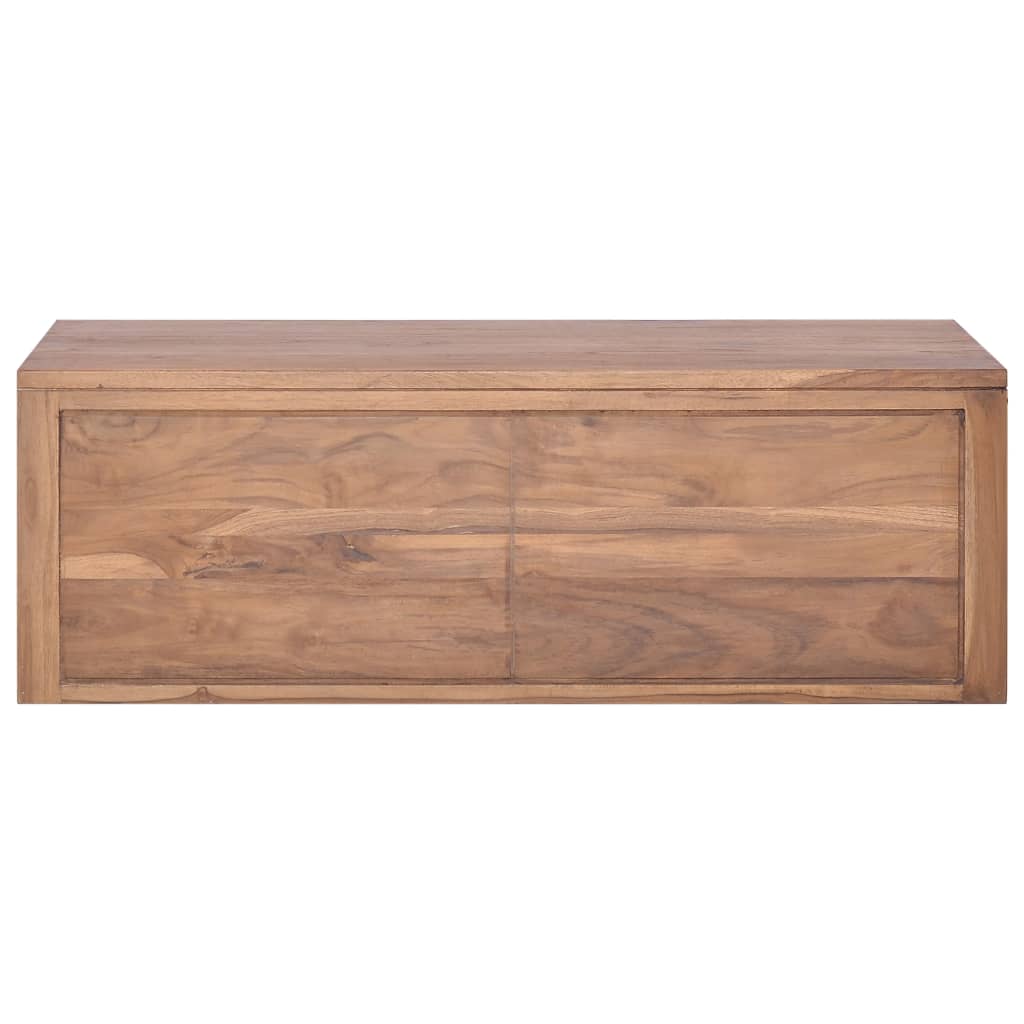  Nástenná kúpeľňová skrinka 90x45x30 cm masívne teakové drevo