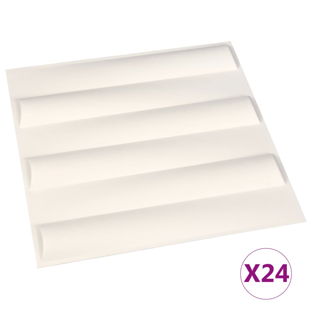 vidaXL 24 ks Nástěnné panely 3D 0,5 x 0,5 m 6 m²