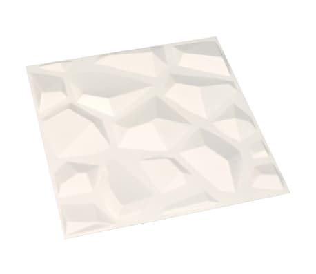 vidaXL Veggpaneler 12 stk 3D 0,5x0,5 m 3 m²