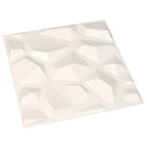 vidaXL Veggpaneler 12 stk 3D 0,5x0,5 m 3 m²