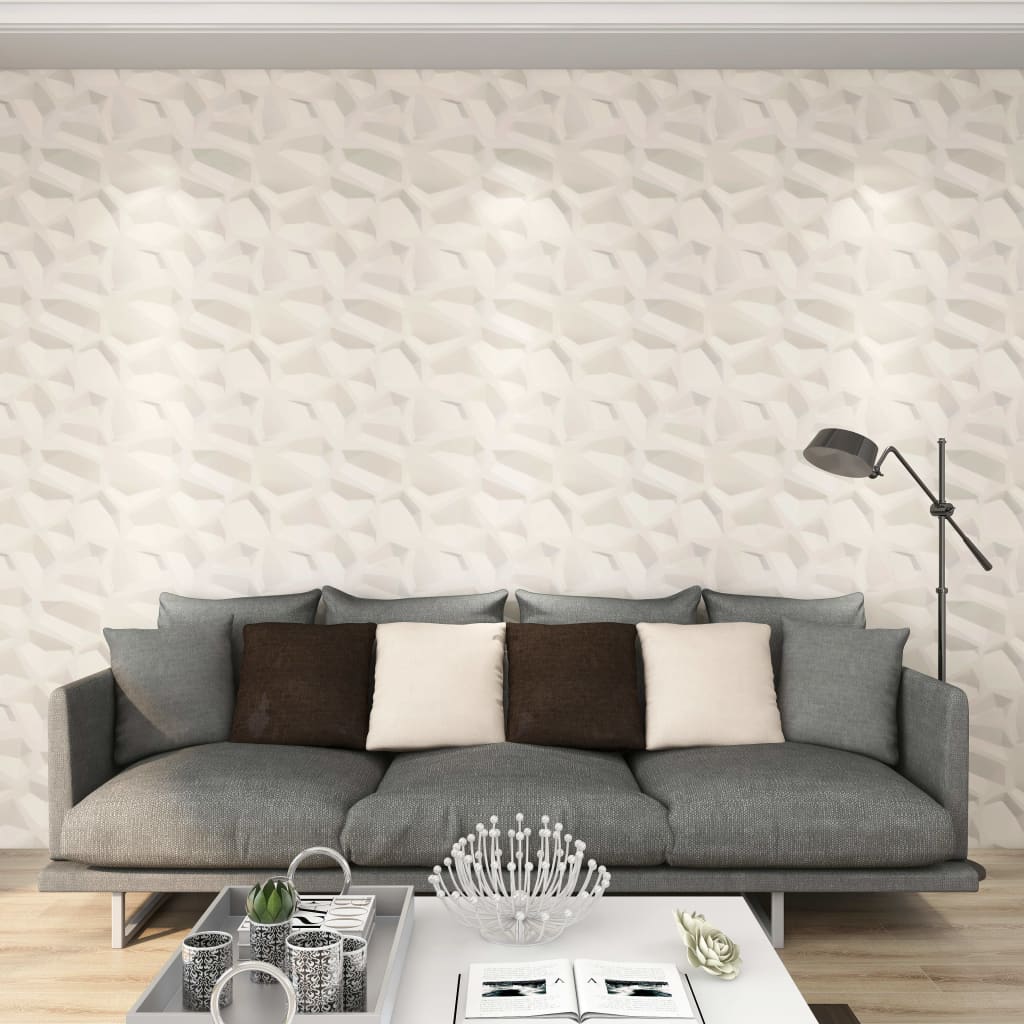 vidaXL Seinäpaneelit 24 kpl kolmiulotteinen 0,5×0,5 m 6 m²