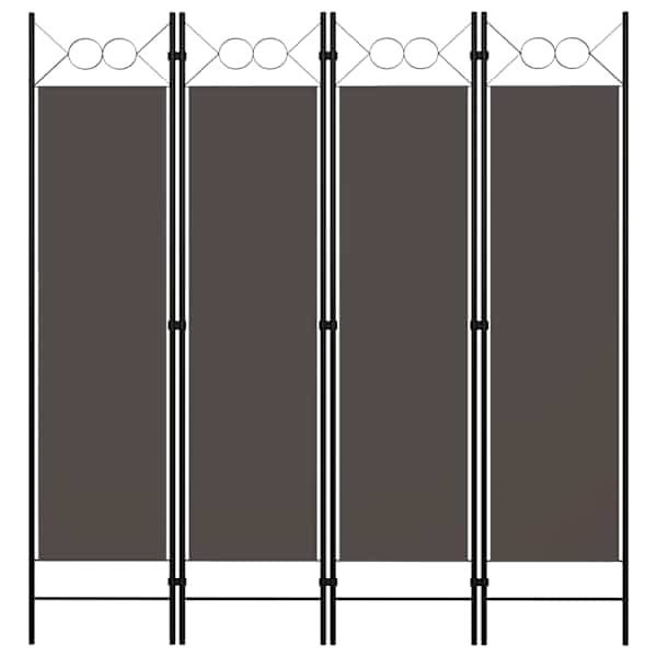 vidaXL 4 paneeliga ruumijagaja, antratsiithall, 160 x 180 cm