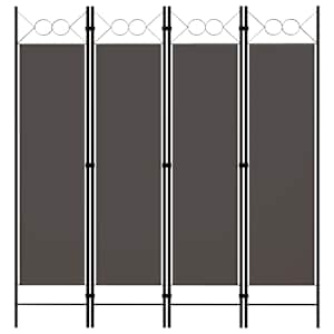 Paravan 4-delni antraciten 160x180 cm