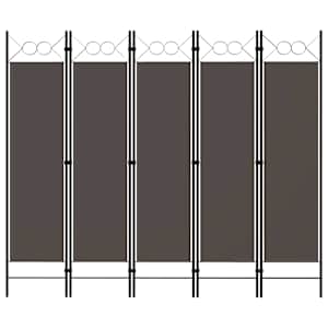 vidaXL 5 paneeliga ruumijagaja, antratsiithall, 200 x 180 cm