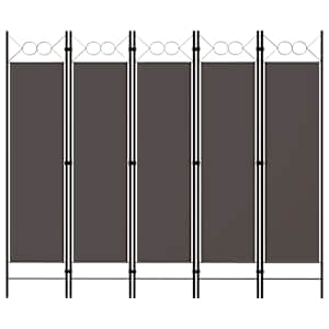 Paravan 5-delni antraciten 200x180 cm